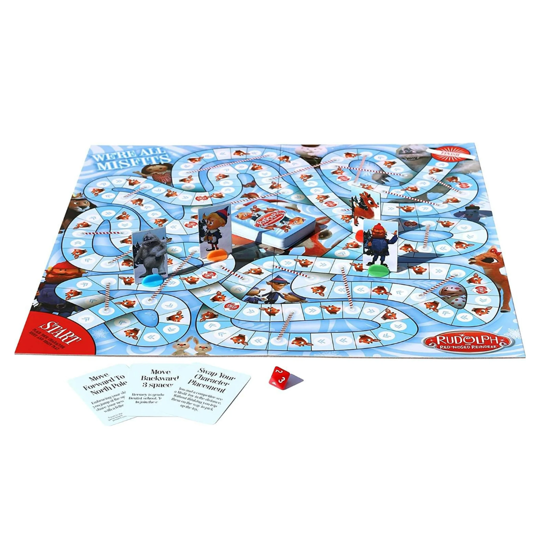 Aquarius Puzzles Rudolph The Red-Nosed Reindeer Family Board Game