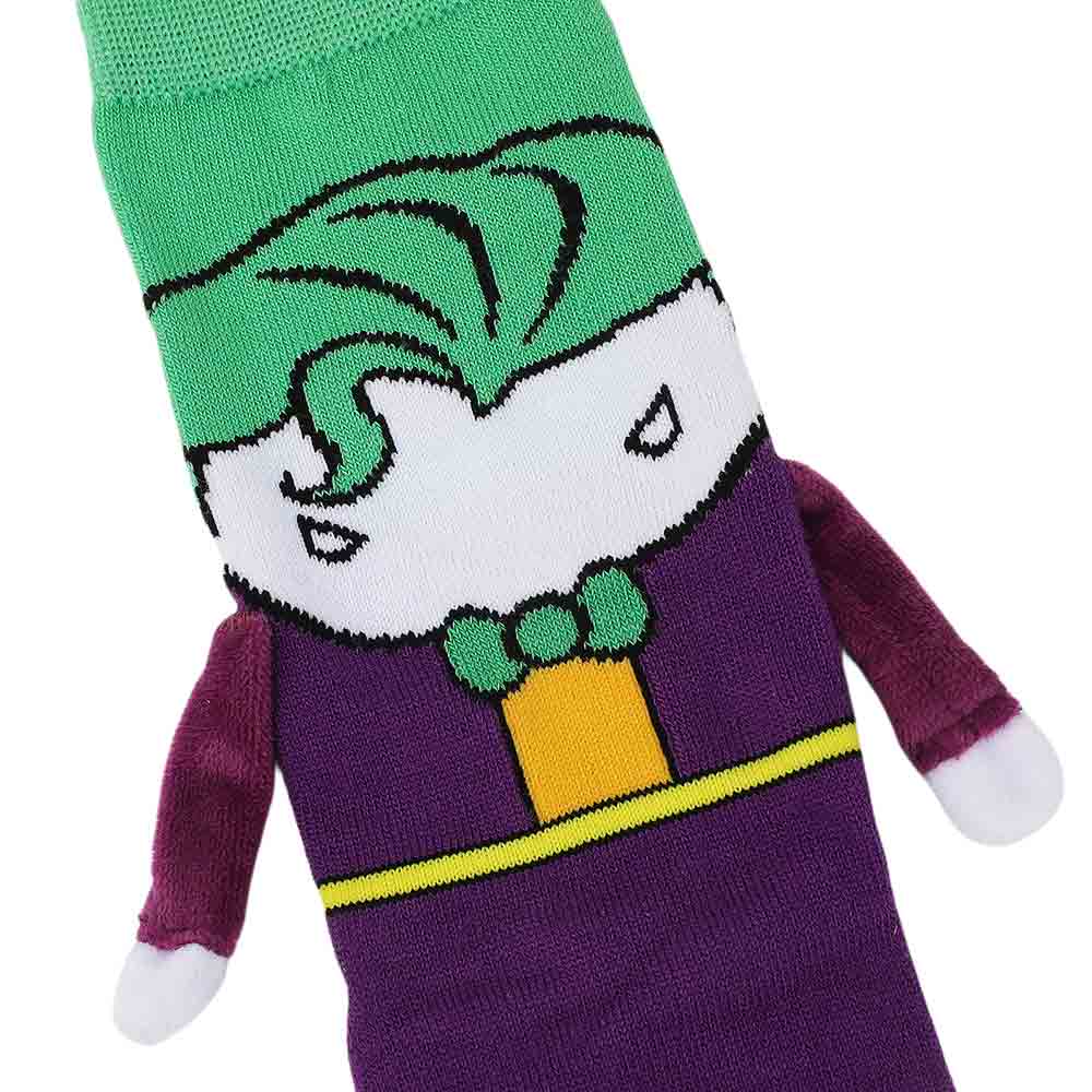 Bioworld DC Comics Batman Joker and Harley Quinn Magnetic 3D Crew Socks