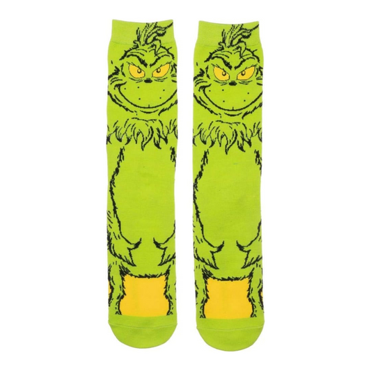 Bioworld Dr. Seuss The Grinch 360-Degree Animigos Character Crew Socks