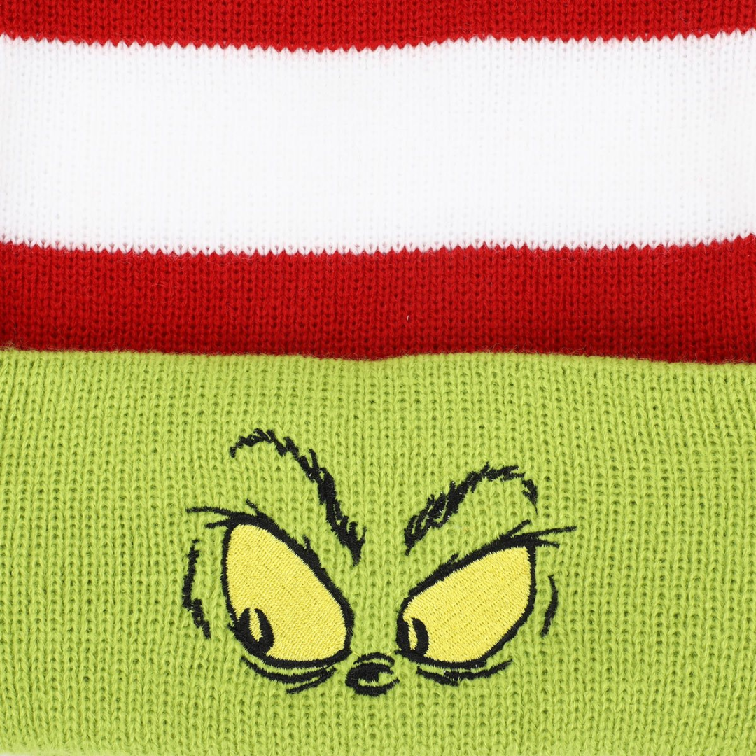 Bioworld Dr. Seuss The Grinch Striped Santa Hat