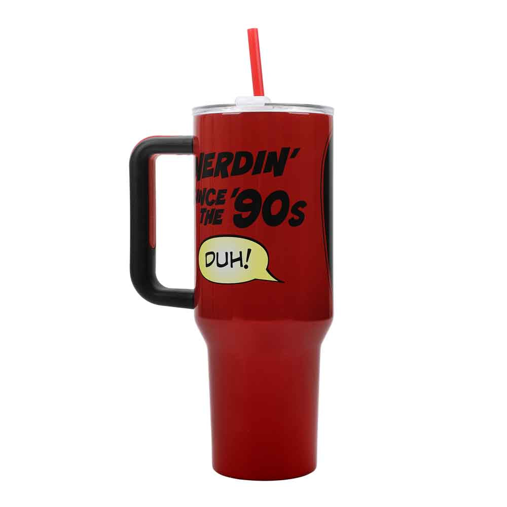 Bioworld Marvel Deadpool Big Face 40 oz. Stainless Steel Tumbler