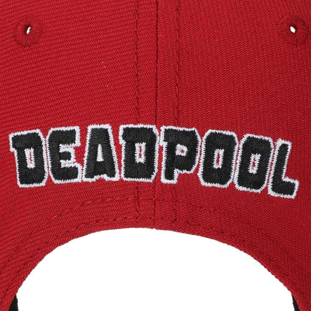 Bioworld Marvel Deadpool Big Face Flat Bill Snapback Hat