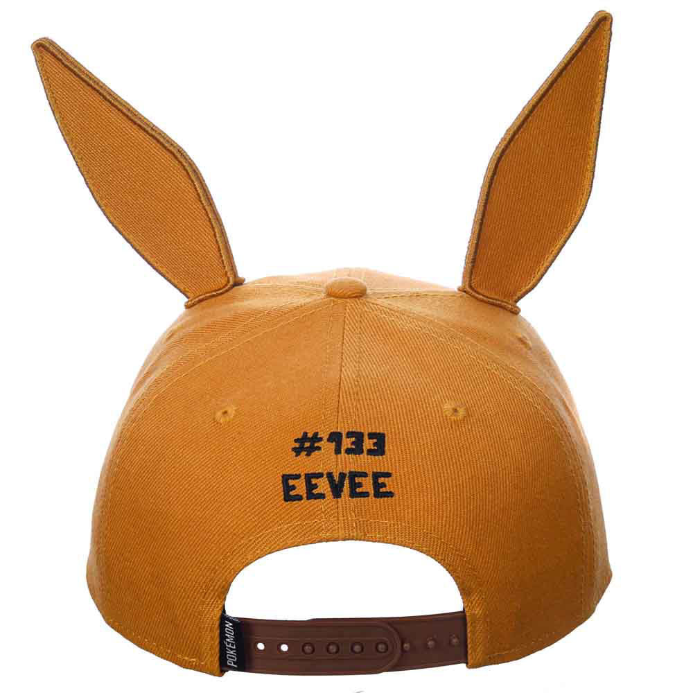 Bioworld Pokémon Eevee Big Face Pre-Curved Bill Snapback Cosplay Hat