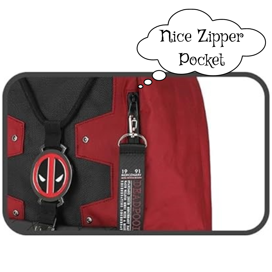 Bioworld Marvel Deadpool Suit Up Character 18” Backpack