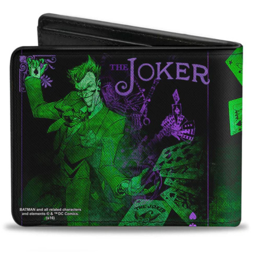 Buckle-Down DC Comics The Joker Card Flipping Bifold Wallet