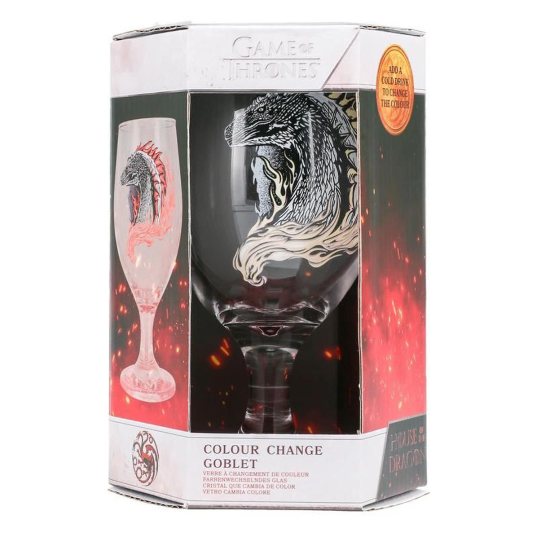 House Of The Dragon Color Change Glass Goblet