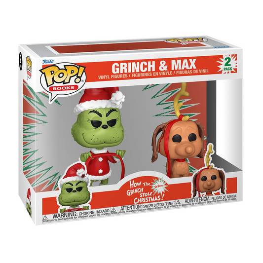 How the Grinch Stole Christmas Grinch and Max Funko Pop! Vinyl Figure 2-Pack