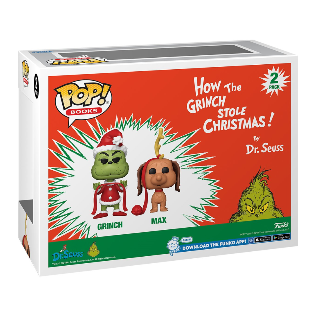 How the Grinch Stole Christmas Grinch and Max Funko Pop! Vinyl Figure 2-Pack