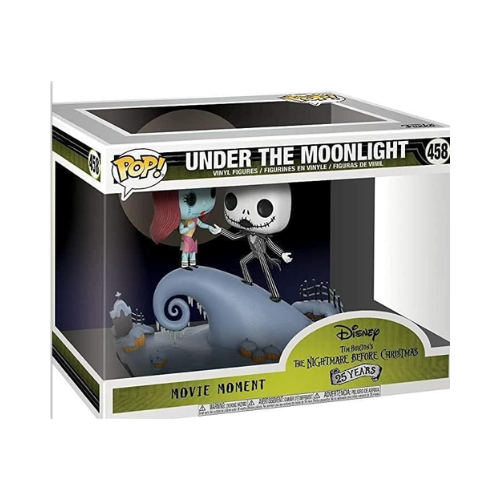 Movie Moment Nightmare Before Christmas - Jack and Sally On The Hill Collectible Figure, Multicolor