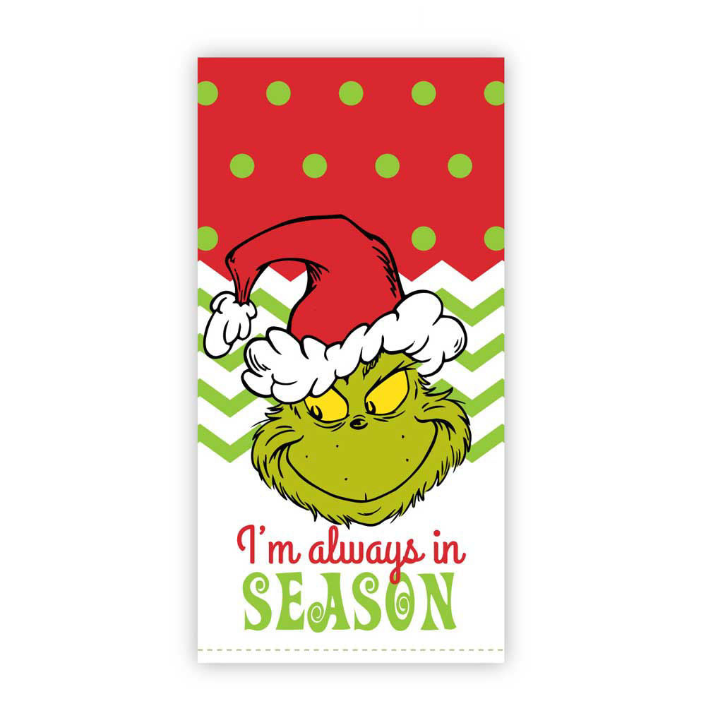 Bioworld Dr. Seuss the Grinch Always in Season Dish Towel
