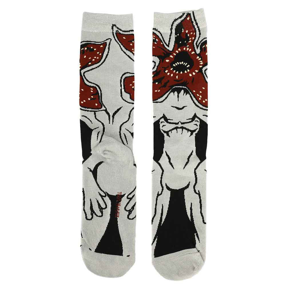 Bioworld Stranger Things Demogorgon 360 Knit Casual Crew Animigos Character Socks