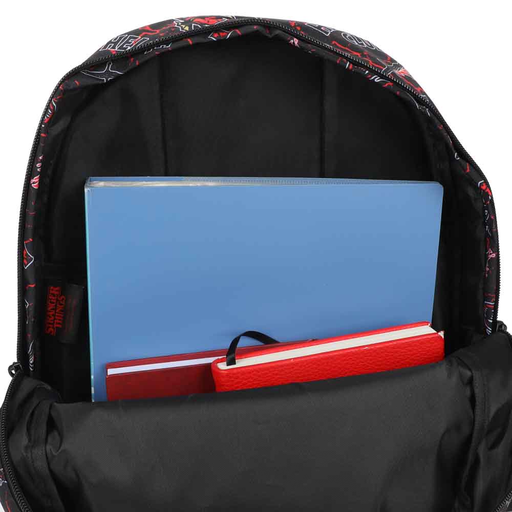Bioworld Stranger Things Hellfire Club All Over Print Black Backpack