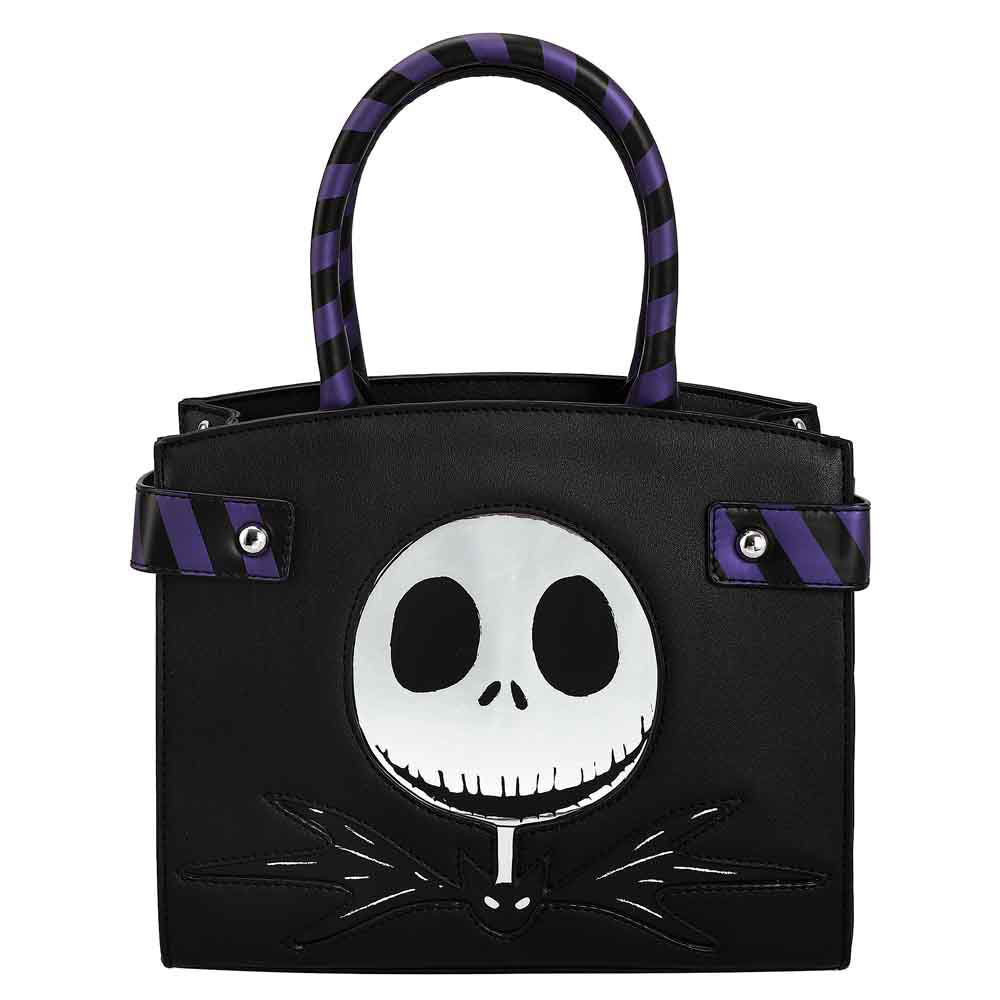 Bioworld The Nightmare Before Christmas Jack Skellington Movie Character Black Handbag
