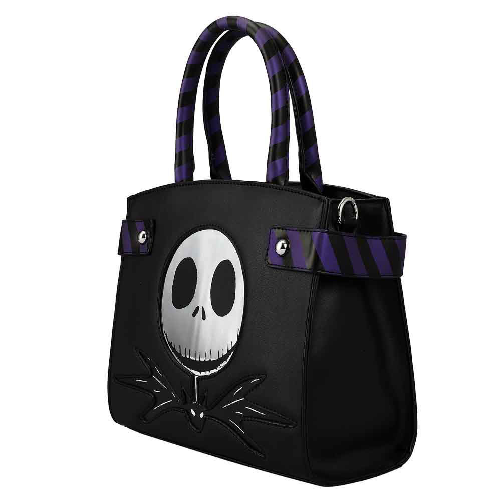Bioworld The Nightmare Before Christmas Jack Skellington Movie Character Black Handbag