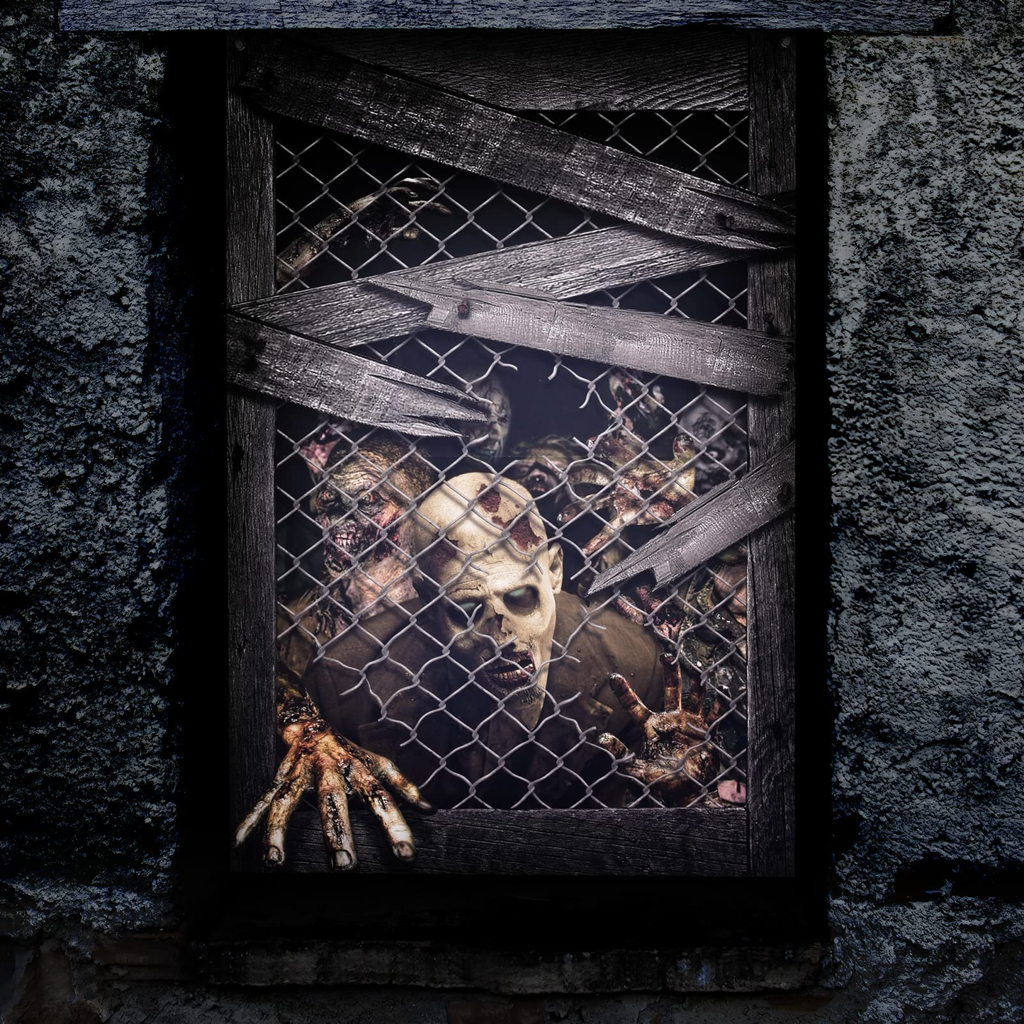 Halloween Zombie Window Cover