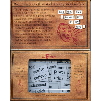 Magnetic Poetry Word Magnets Pack - The “F” Word