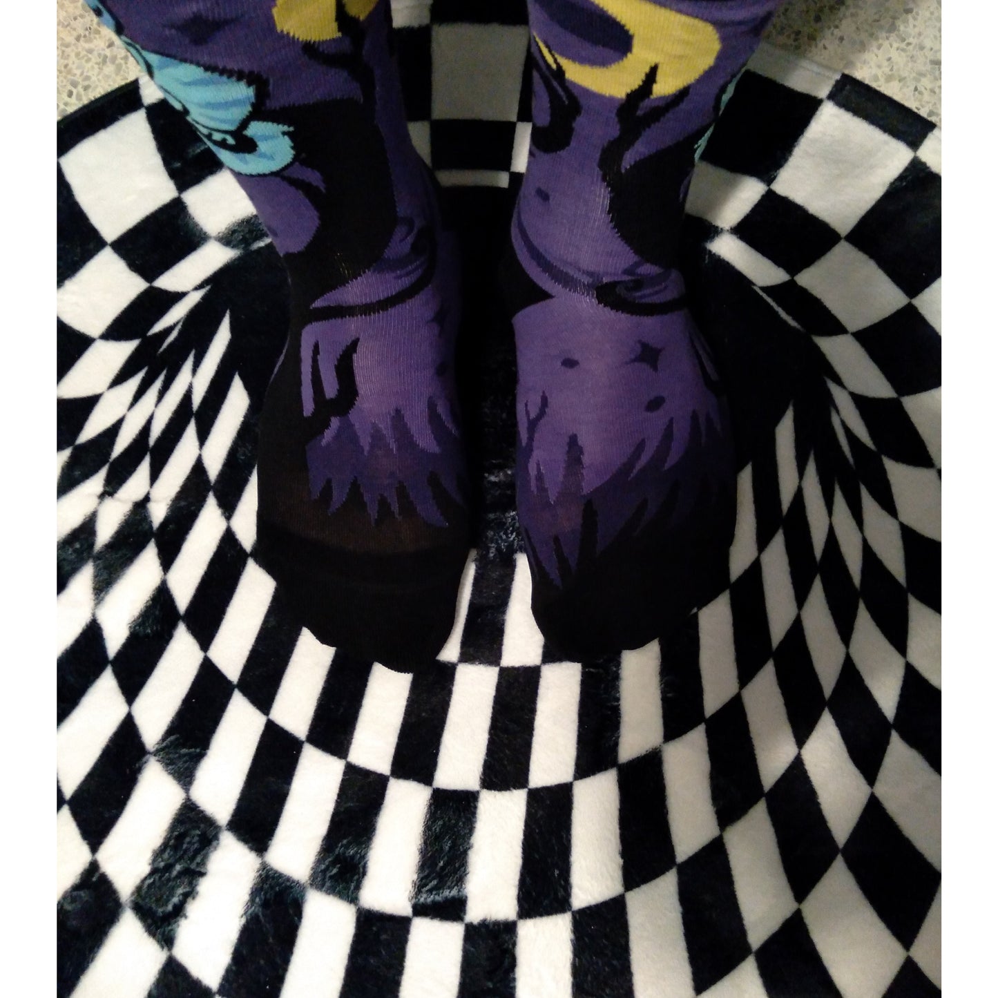 Foot Clothes Alice's Adventures in Wonderland Inspired Cheshire Cat Socks