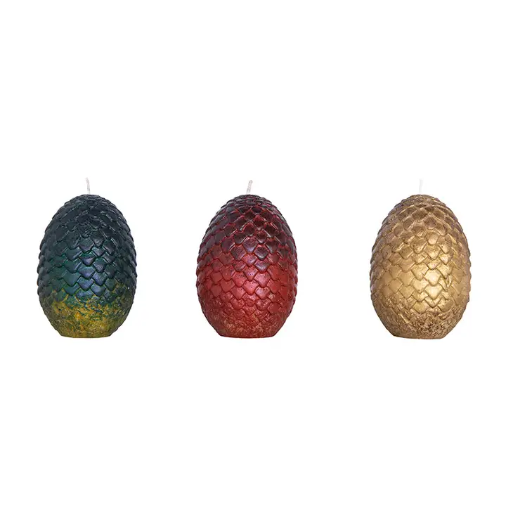 Game of Thrones: Sculpted Dragon Egg Candles (Set of 3) by Insight Editions