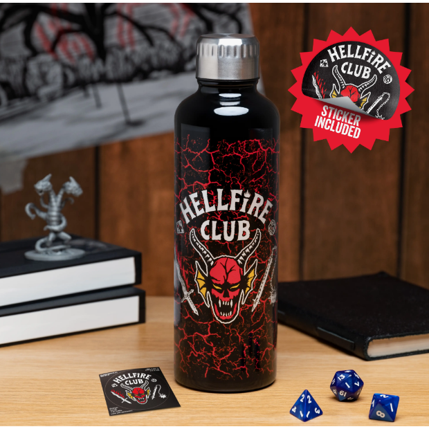 Stranger Things Hellfire Club Stainless Steel Water Bottle