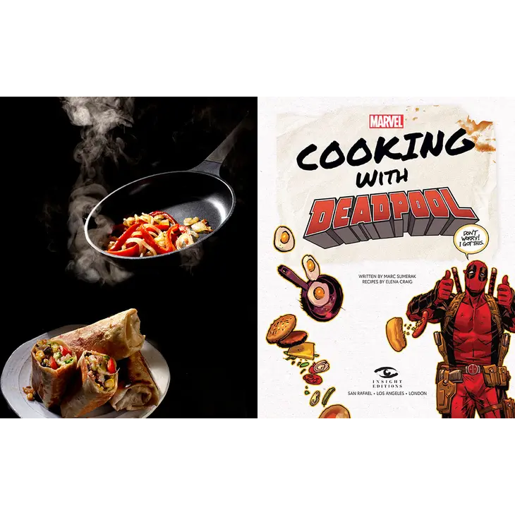 Marvel Comics Cooking with Deadpool Hardback Cookbook by Insight Editions