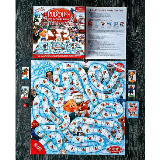 Aquarius Puzzles Rudolph The Red-Nosed Reindeer Family Board Game