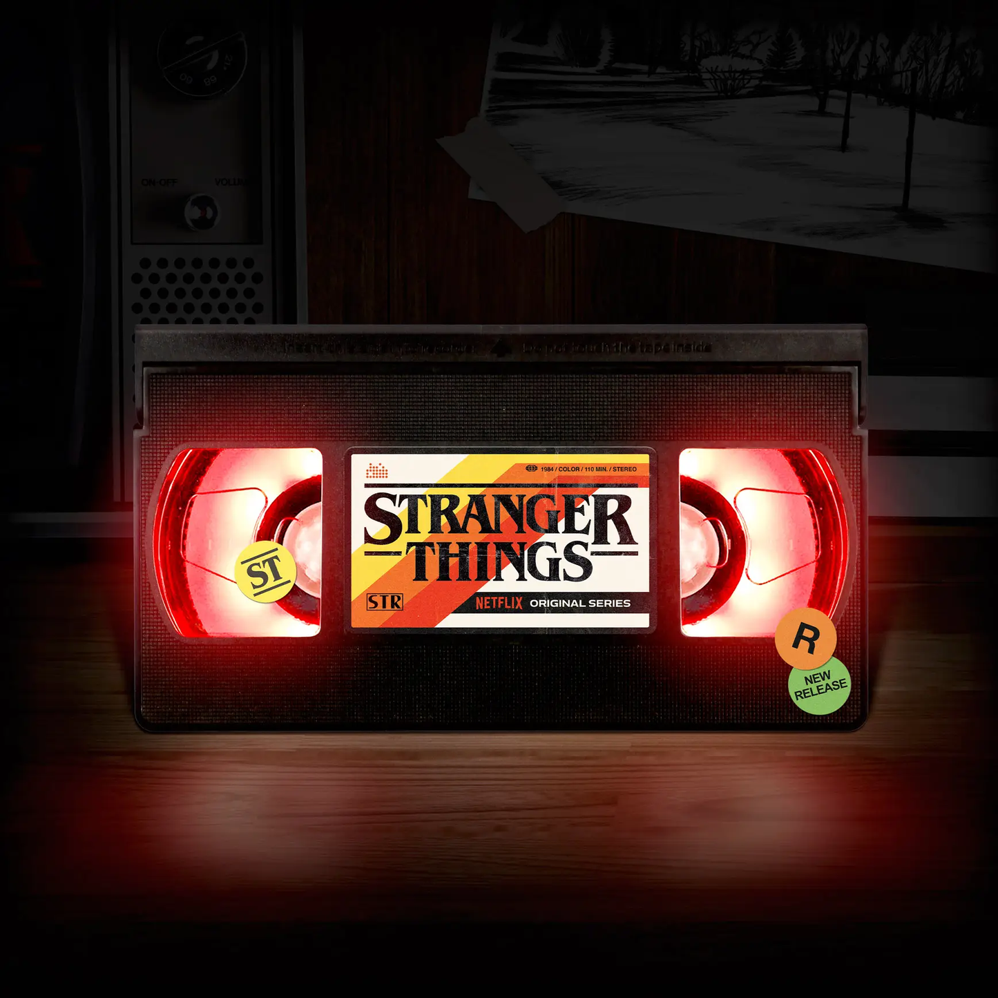 Stranger Things VHS Logo Light