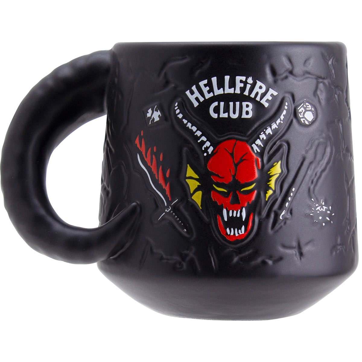 Stranger Things Hellfire Club Demon Embossed 13 oz. Mug