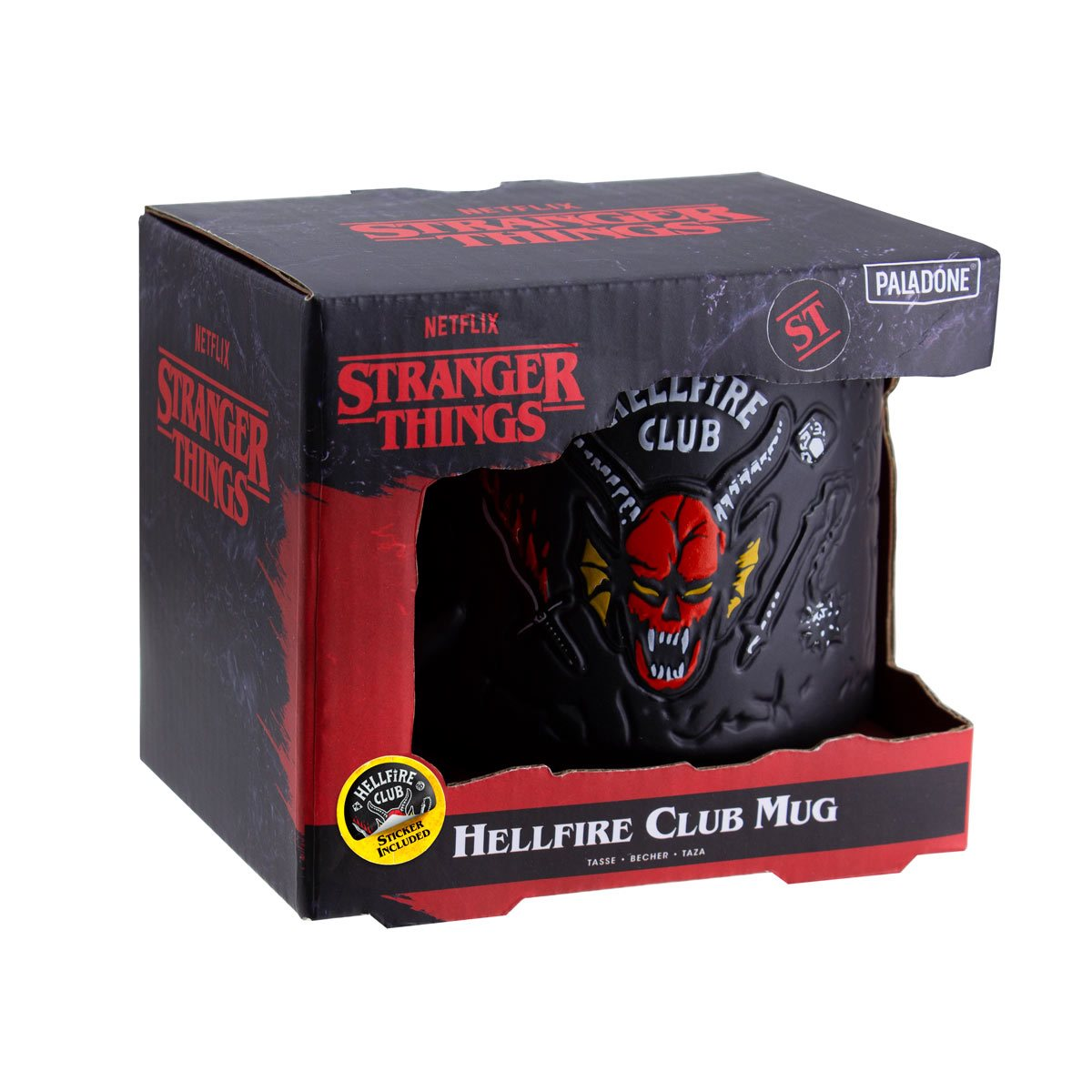 Stranger Things Hellfire Club Demon Embossed 13 oz. Mug