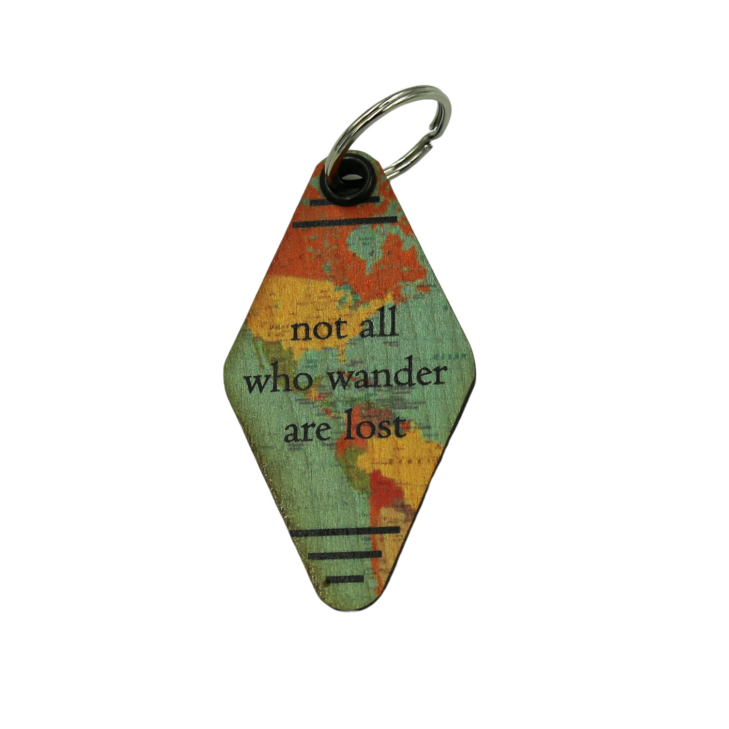 Driftless Studios Travel Keychain Not All Who Wander are Lost