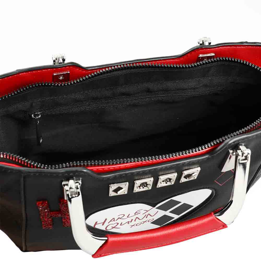 Bioworld DC Comics Suicide Squad Harley Quinn Metallic Heart Handbag