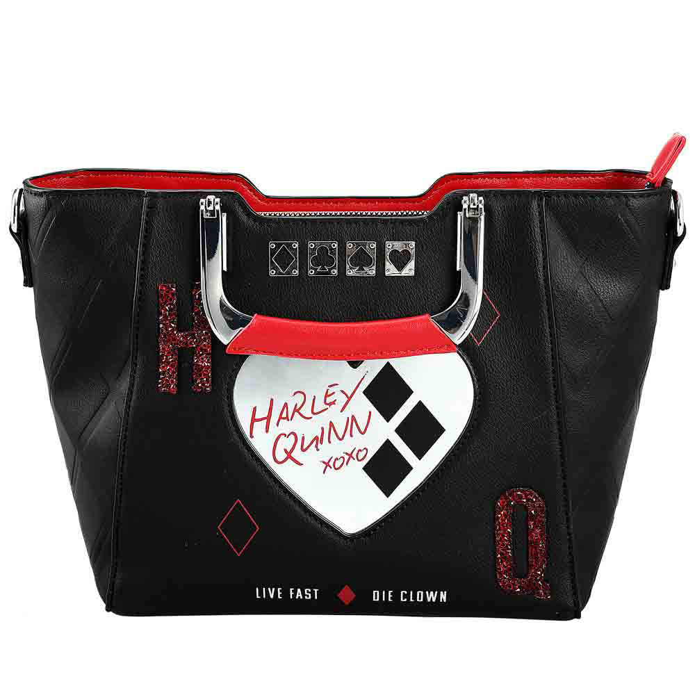 Bioworld DC Comics Suicide Squad Harley Quinn Metallic Heart Handbag