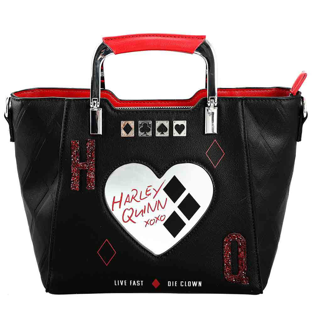 Bioworld DC Comics Suicide Squad Harley Quinn Metallic Heart Handbag