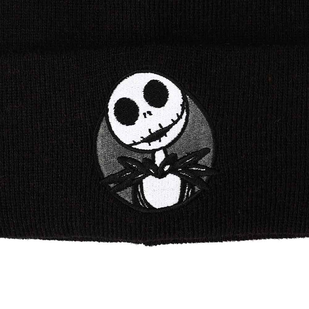 Bioworld Nightmare Before Christmas Jack Skellington Black Cuff Beanie Hat