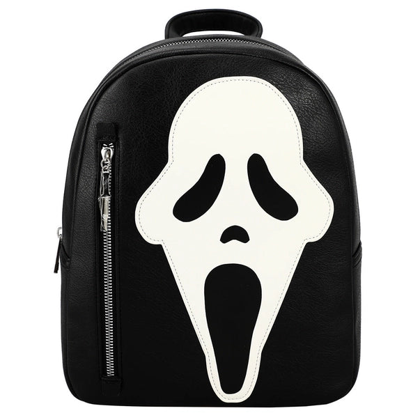 Bioworld Ghostface Glow in the Dark Horror Movie Character Black Mini Backpack