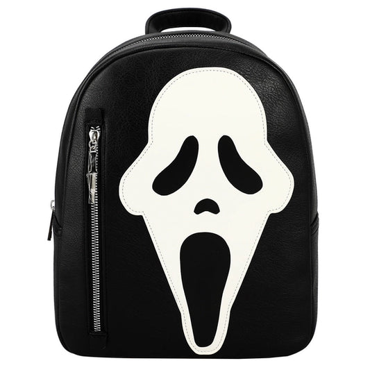 Bioworld Ghostface Glow in the Dark Horror Movie Character Black Mini Backpack