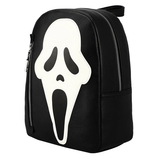 Bioworld Ghostface Glow in the Dark Horror Movie Character Black Mini Backpack