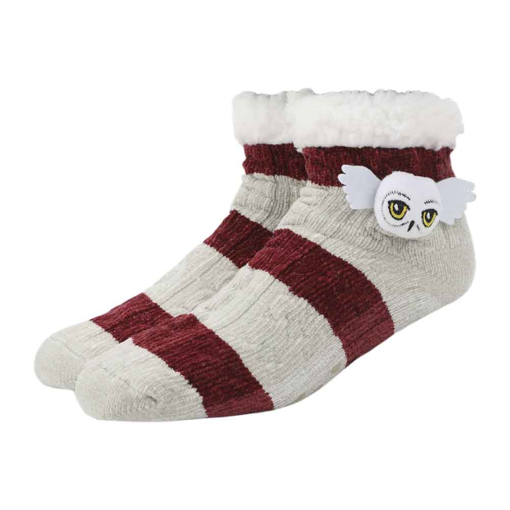 Bioworld Harry Potter Hedwig Sherpa Slipper Socks