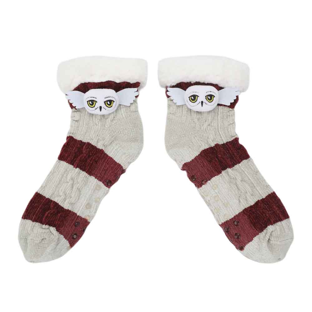 Bioworld Harry Potter Hedwig Sherpa Slipper Socks