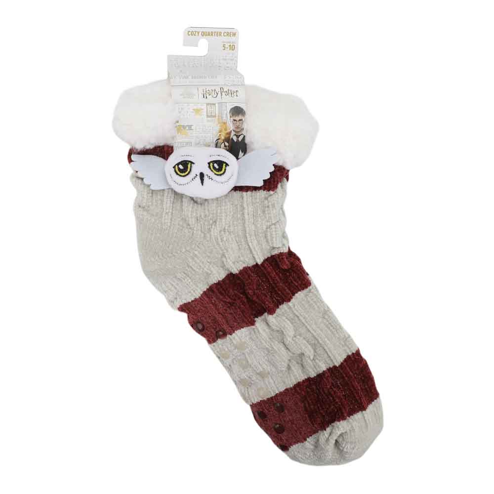 Bioworld Harry Potter Hedwig Sherpa Slipper Socks