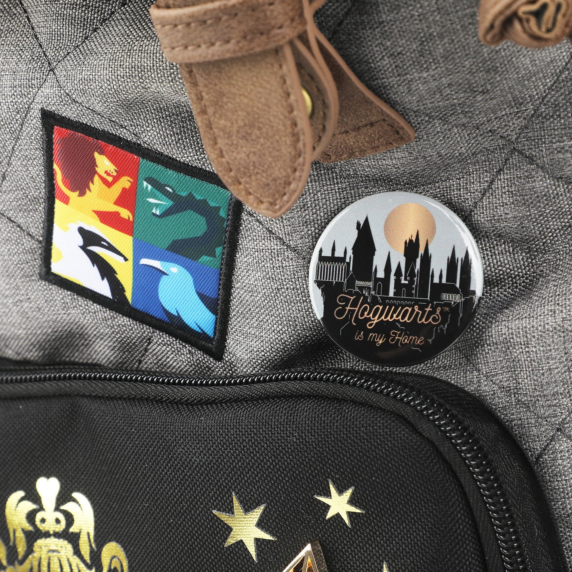 Bioworld Harry Potter Hogwarts Decals 17" Rucksack Backpack