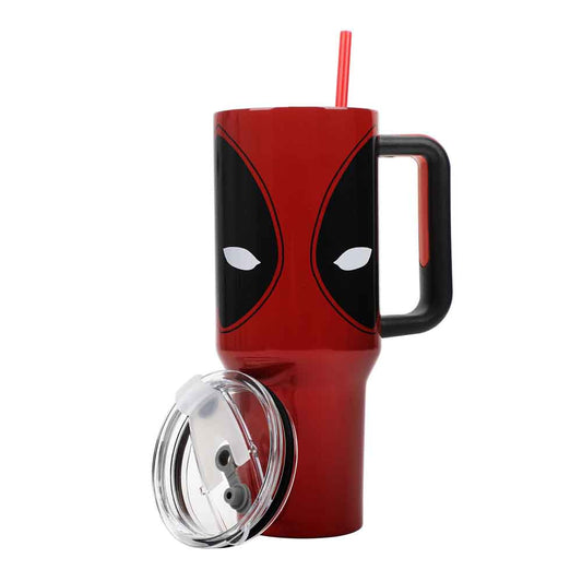 Bioworld Marvel Deadpool Big Face 40 oz. Stainless Steel Tumbler