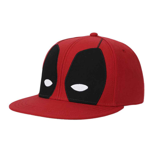 Bioworld Marvel Deadpool Big Face Flat Bill Snapback Hat