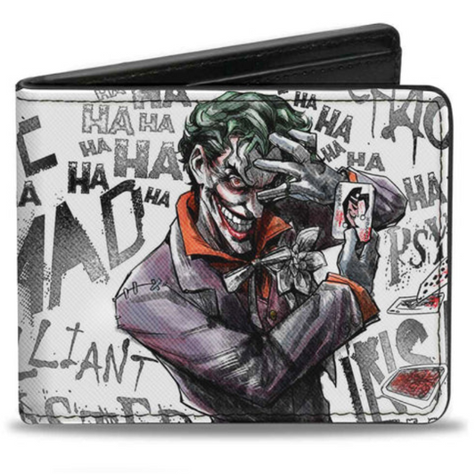 Buckle-Down DC Comics The Joker Twisted Insane Mad Psycho Bifold Wallet