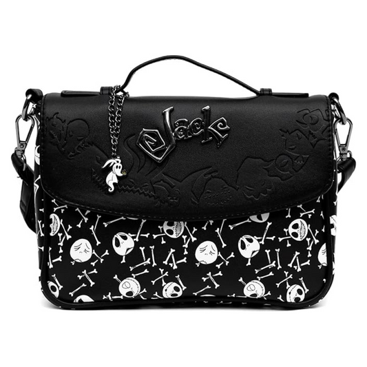 Buckle-Down The Nightmare Before Christmas Jack Skellington Vegan Leather Crossbody Handbag