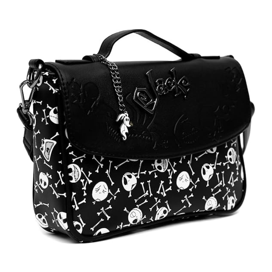 Buckle-Down The Nightmare Before Christmas Jack Skellington Vegan Leather Crossbody Handbag