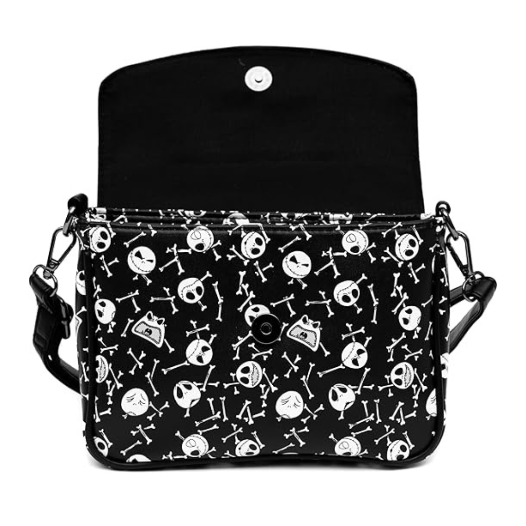 Buckle-Down The Nightmare Before Christmas Jack Skellington Vegan Leather Crossbody Handbag