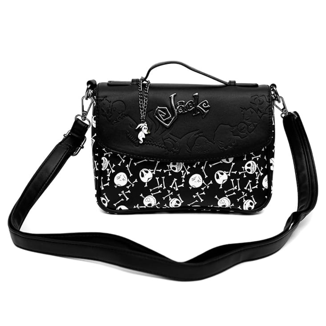 Buckle-Down The Nightmare Before Christmas Jack Skellington Vegan Leather Crossbody Handbag