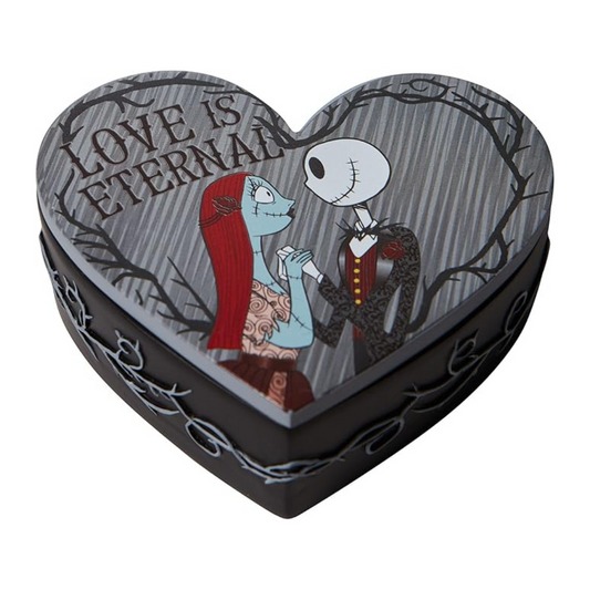 Enesco Disney Showcase Nightmare Before Christmas Jack and Sally Trinket Box