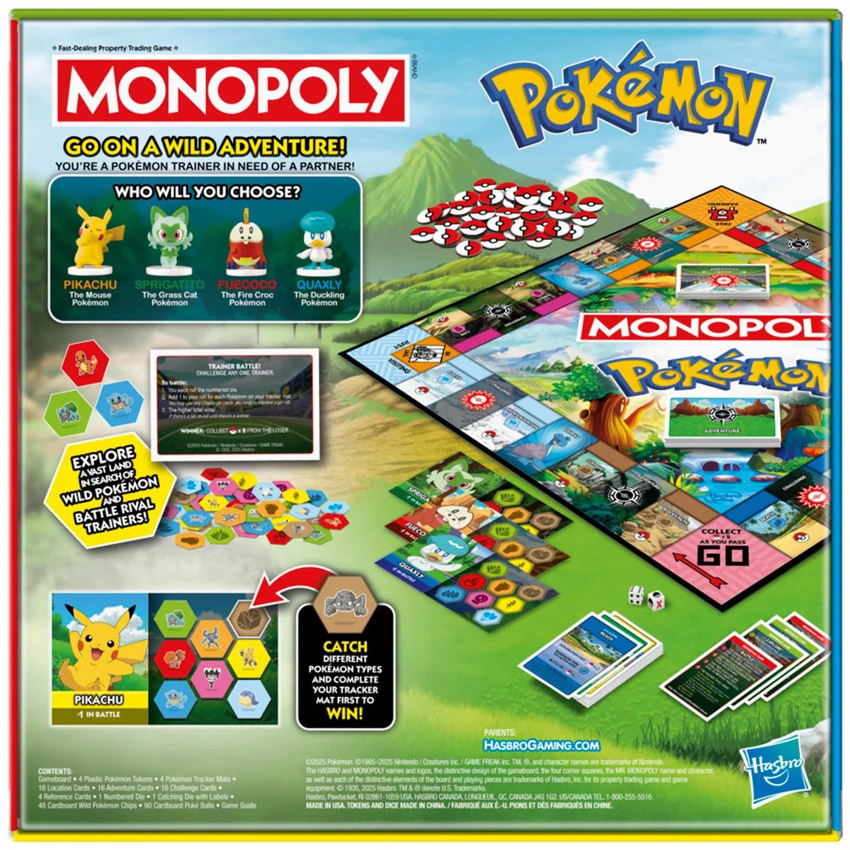 Hasbro Pokémon Edition Monopoly Game
