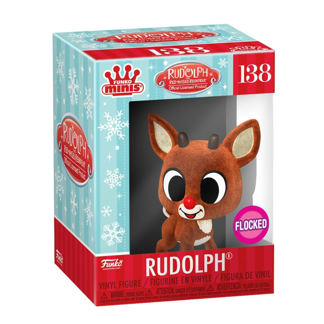 Rudolph the Red-Nosed Reindeer Fuzzy Rudolph Funko Pop! Mini Vinyl Figure